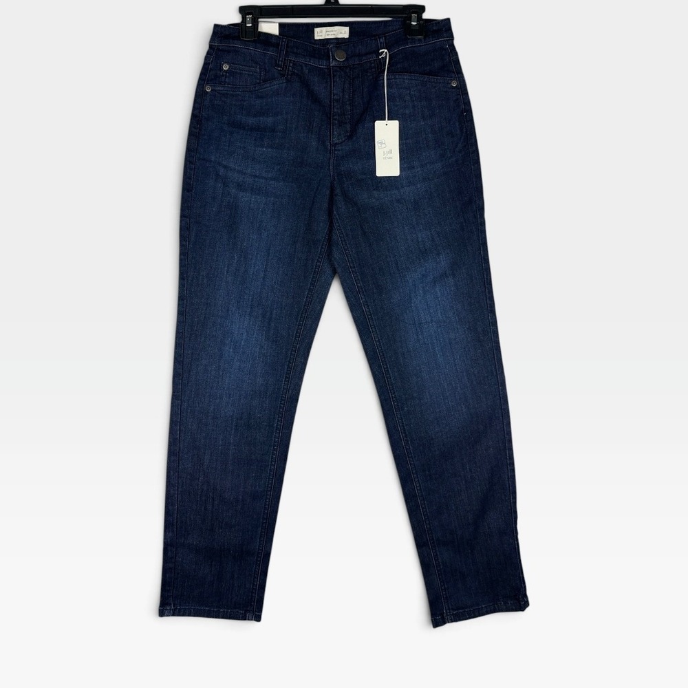 J. Jill Jeans Smooth Fit Slim Ankle Womens 8 Marine Wash Tummy Control NWT